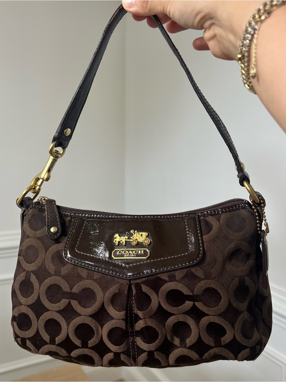 Coach Madison Chocolate Brown Shoulder Bag
